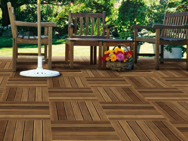 Festnight 6 pz Piastrelle per Decking Quadrate Legno FSC Verde,Piastrelle  da Giardino Esterno in Legno,Piastrelle Decorative in Legno da Giardino e  Patio 50x50 cm : : Fai da te